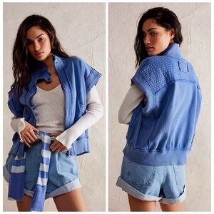 WE THE FREE Tolly Vest Blue SZ Medium